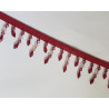 Glass bead fringing - raspberry -SALE -25%