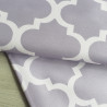 Water-resistant canvas - Moroccan Quatrefoil - pale lilac