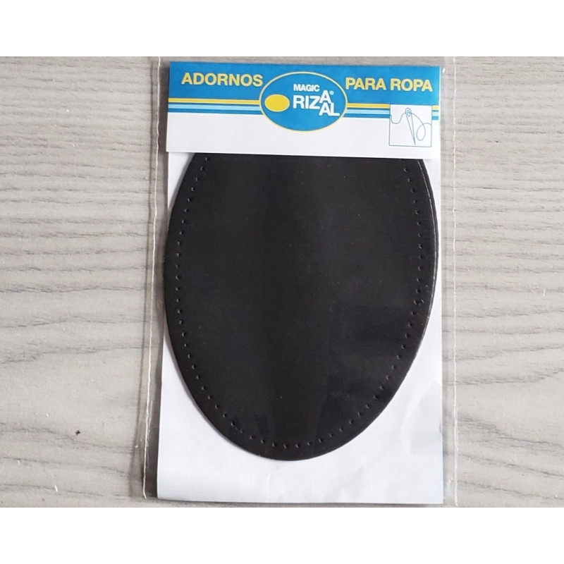 Faux suede elbow patches - black