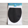 Faux suede elbow patches - black