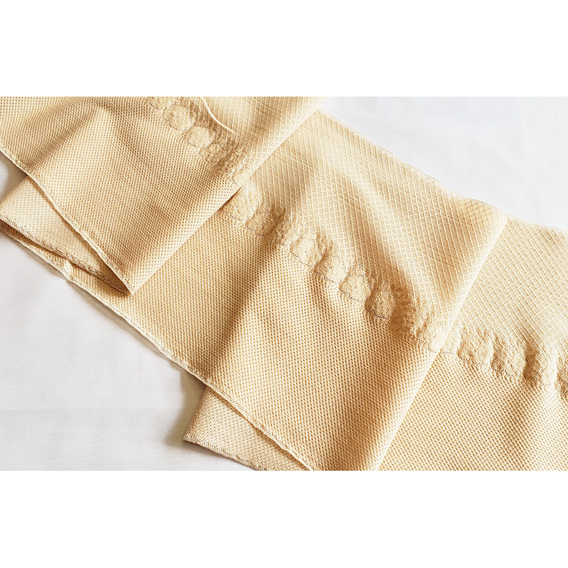 Flexible lingerie lace - 19cm wide, placed with folds on a white background