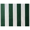 Stripes green k&off white - velvet fabric - stripe width 5/5 cm, the fabric with the ruler on the edge