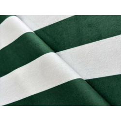 Stripes black&off white - velvet fabric - stripe width 5/5 cm, placed across the frame, with the fold