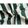 Stripes green &off white - velvet fabric - stripe width 5/5 cm, the fabric with a twist in the centre of the frame