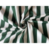 Stripes Green&off white - velvet fabric - stripe width 3/3cm, the fabric with a twist in the centre of the frame