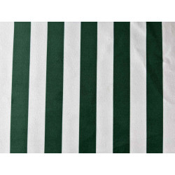 Stripes green&off white - velvet fabric - stripe width 3/3cm,