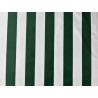 Stripes green&off white - velvet fabric - stripe width 3/3cm,