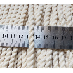cotton bullion fringe - 120mm - natural color