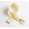 Invisible Zip 35 cm - custard - open-end zip placed on a white background
