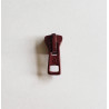zip slider-chunky- size 5 - burgundy color, placed on a white background