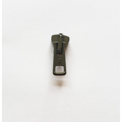 zip slider-chunky- size 5 - khaki placed on a white background