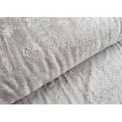 Bamboo terry towelling fabric- dove grey