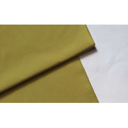 Soft Upholstery velvet - Golden olive color, placed on a white background with the fold