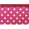 Cotton polka - dot fabric - Fuchsia, 12 mm dot size