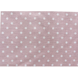 Blush pink,  tiny 3 mm dot size