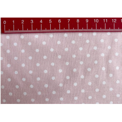 Blush pink,  tiny 3 mm dot size