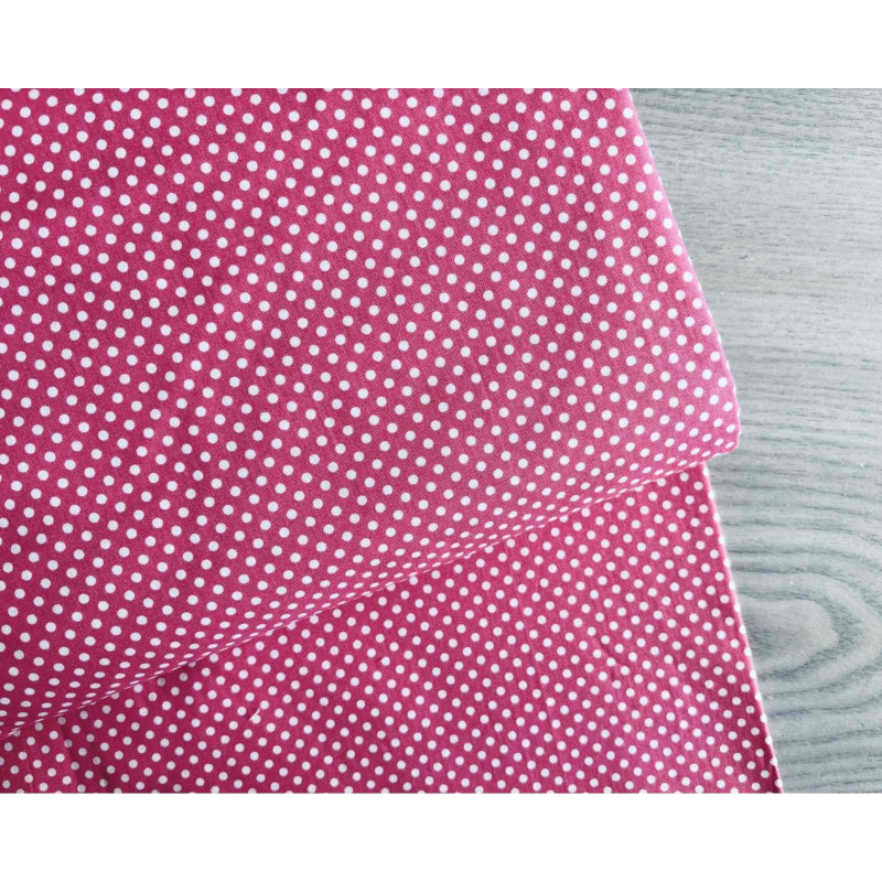 Fuchsia dense dot, tiny 3 mm dot size
