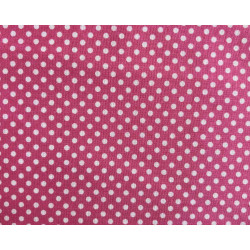 Fuchsia dense dot, tiny 3 mm dot size