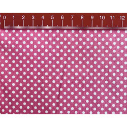 Fuchsia dense dot, tiny 3 mm dot size