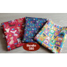 Outdoor fabric remnants bundle - dog theme designs - 3 pieces