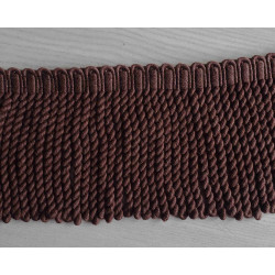 cotton bullion fringe - 120mm - Brown color