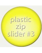 Plastic zips slider size 3
