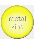 metal two way zips