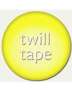 Twill tape- Cotton - Polyester- Linen