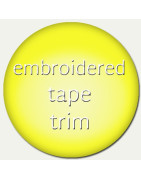 Embroidered tape  trim 