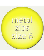 metal zip slider size8